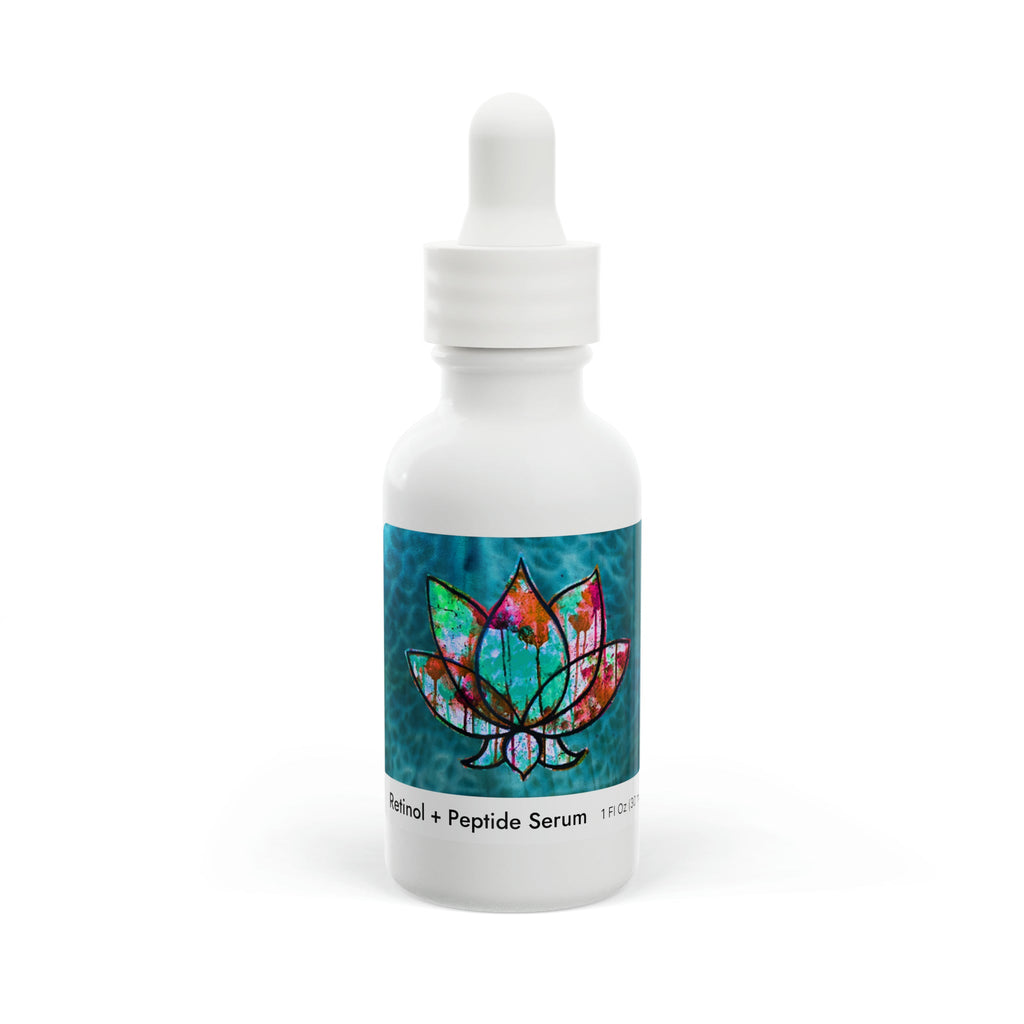 Retinol and Peptide Rejuvenating Face Serum, 1oz Lotus 2