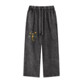 Amaru Khan Stars Acid Wash Straight Leg Pants