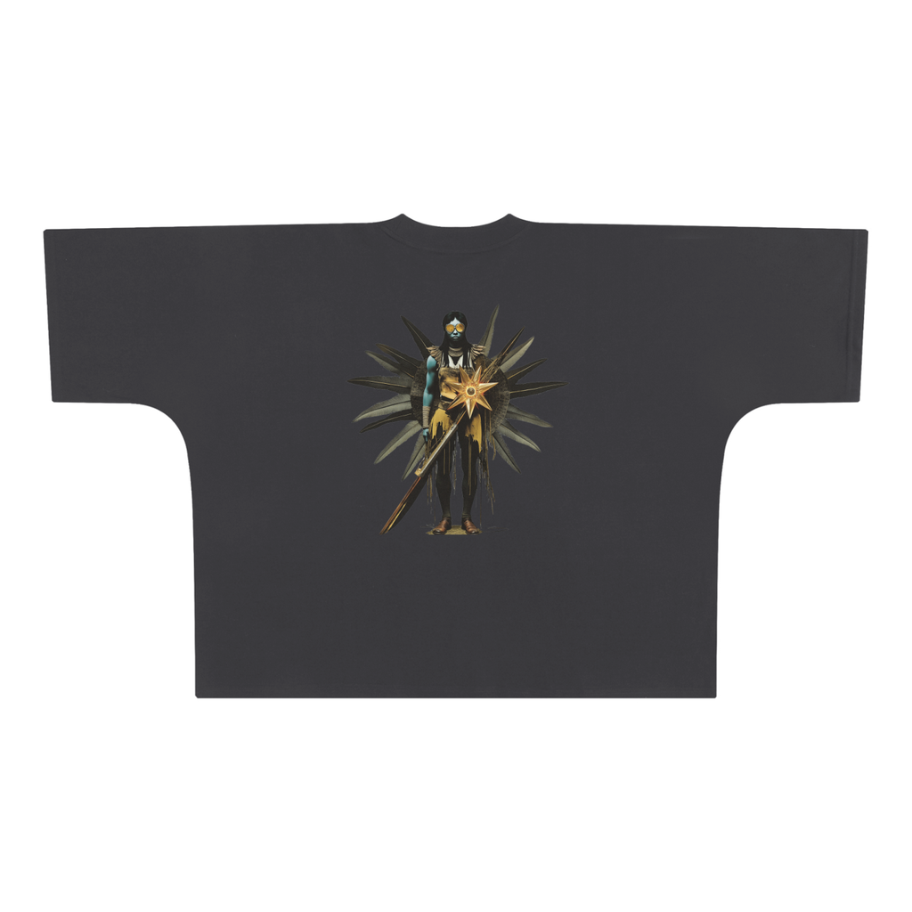 Amaru Khan Stars Oversize One-piece Pattern Cut Boxy Tee