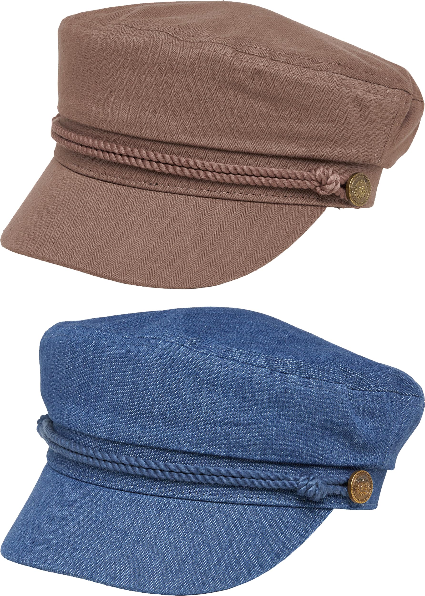 Funky Junque Newsboy Hat for Women – Trendy Greek Fisherman Cap, Classic Women's Baker Boy Newsies Hat, Ladies Fashion Caps