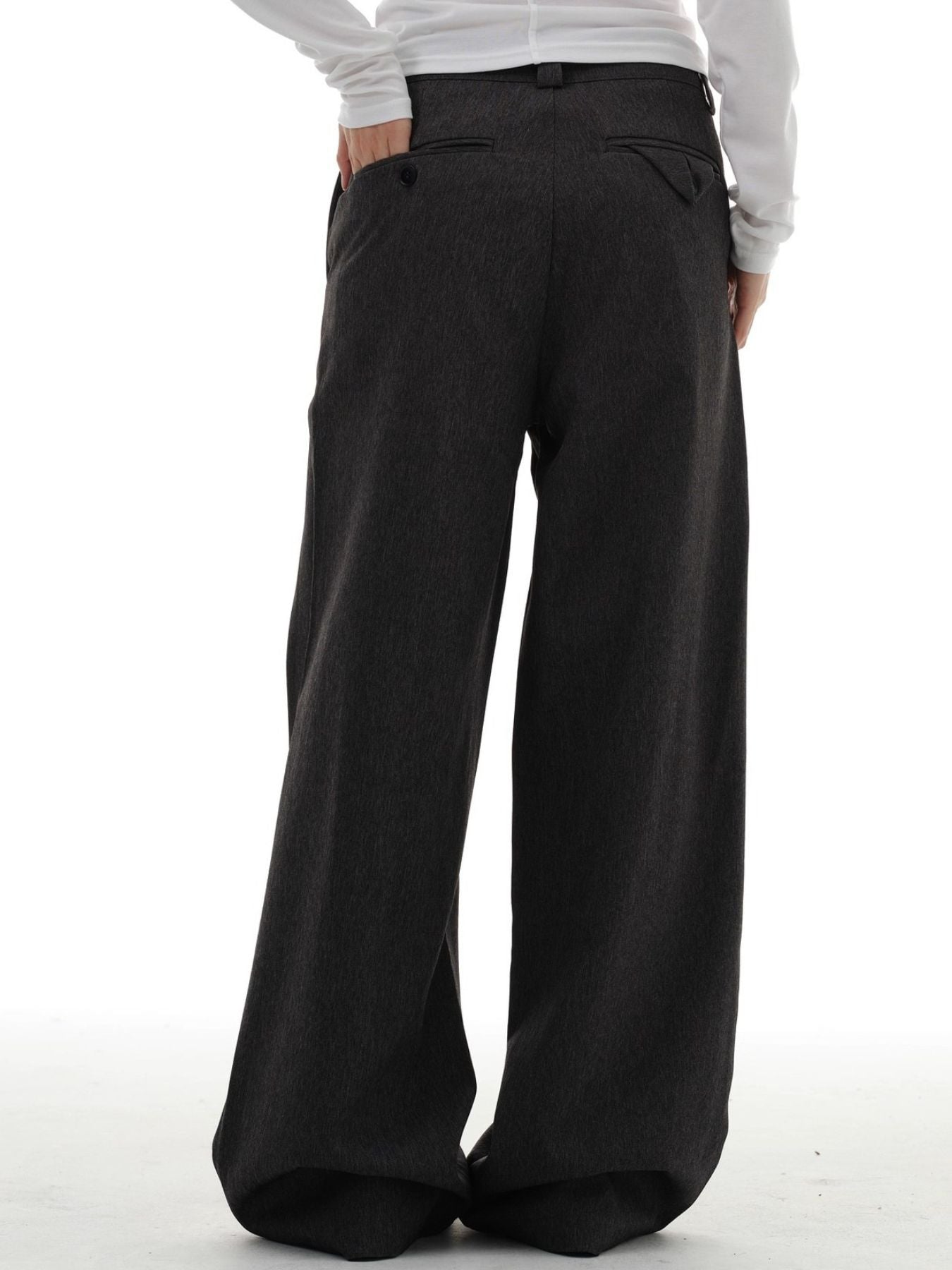 Men's Plus Size Wide Leg Pleated Pants