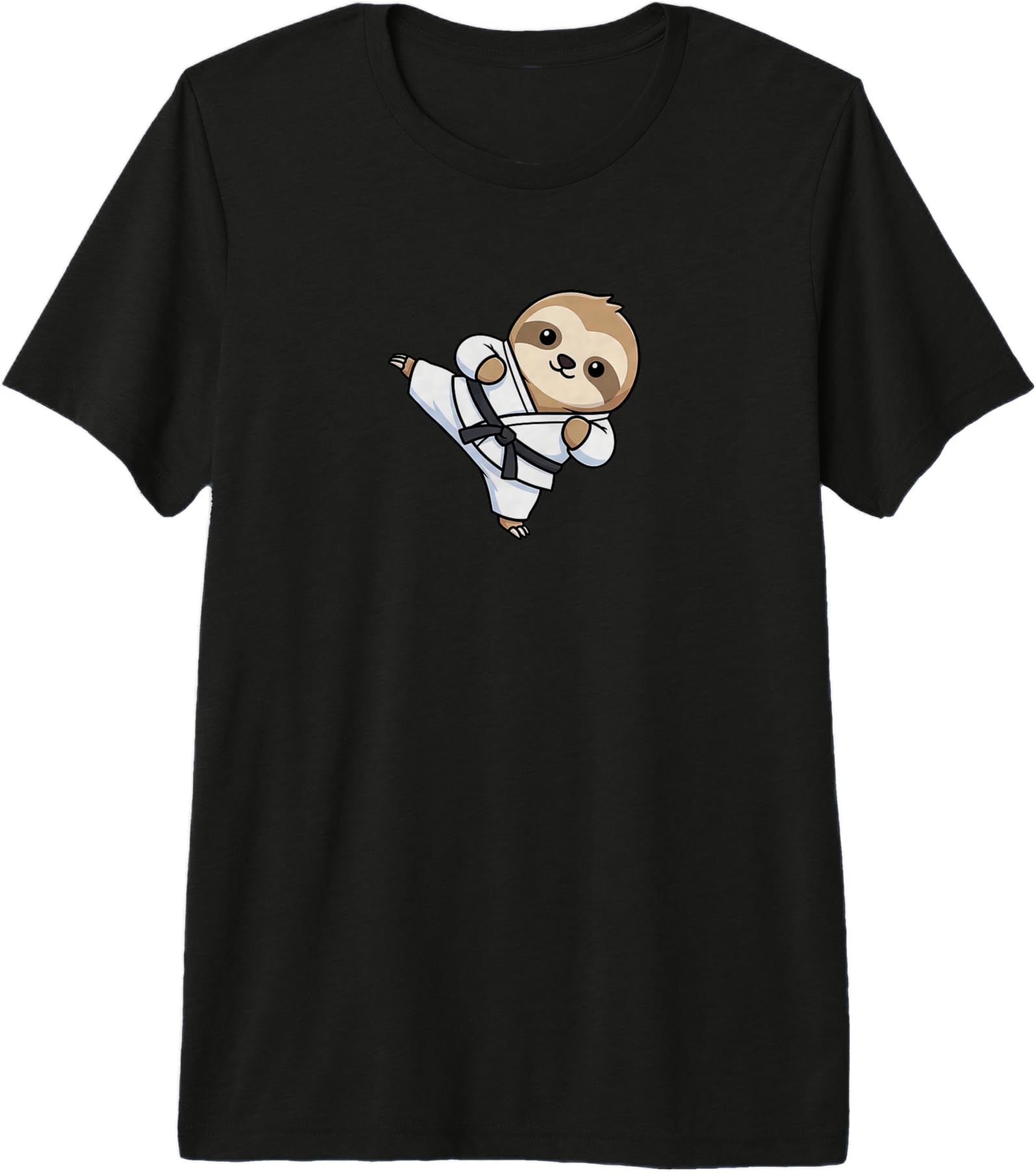 Exclusive Sloth Karate Kick Cartoon Sweatshirt - Minimalist Print Unisex