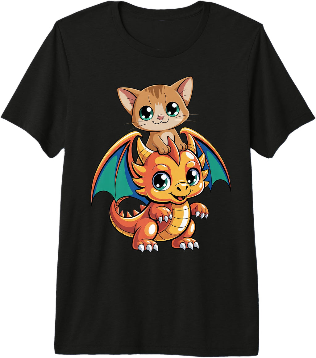 Authentic Chibi Dragon Cat Artist Sweatshirt - Aesthetic Graphic Men Women