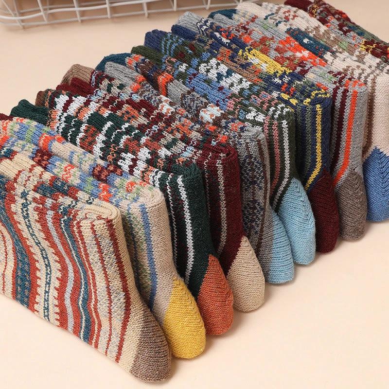 Men's 5-10 Pairs Retro Thick Socks