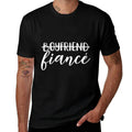 Boyfriend Fiancé, Engagement, Engaged, Couple Matching  Relaxed-fit T-Shirt