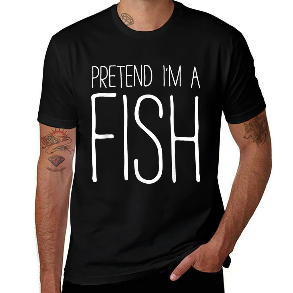 Pretend Im A Fish Adult Kids Men Women Costume  Vintage-inspired T-Shirt