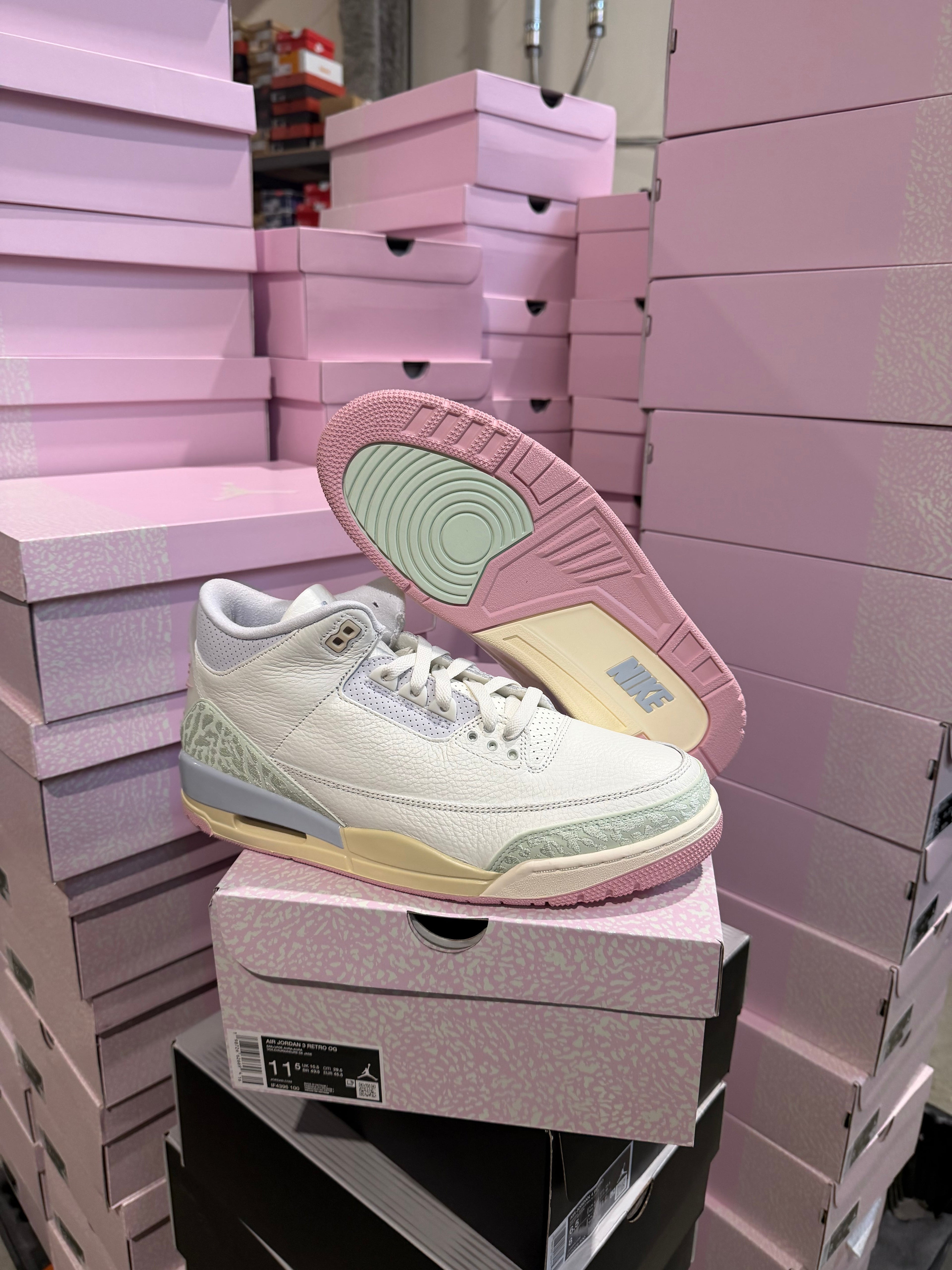 NEW Jordan 3 Retro Spring Is In The Air IF4396-100 Ready To Ship!