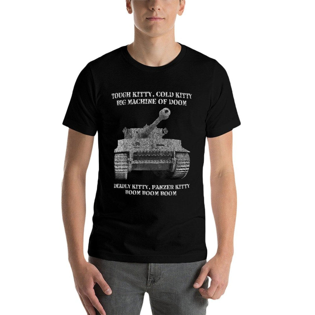 Tiger Panzer Tank Meme Tough Kitty, Cold Kitty Gift  Versatile T-Shirt