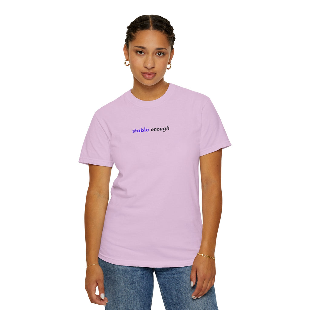 Stable Enough Epilepsy Awareness T-Shirt | Minimal Awareness Tee