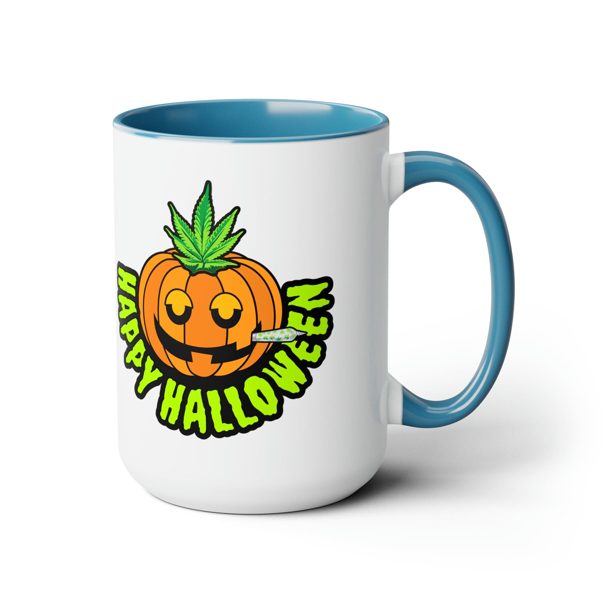 Happy Halloween Pumpkin Stoner 15oz Coffee Mug