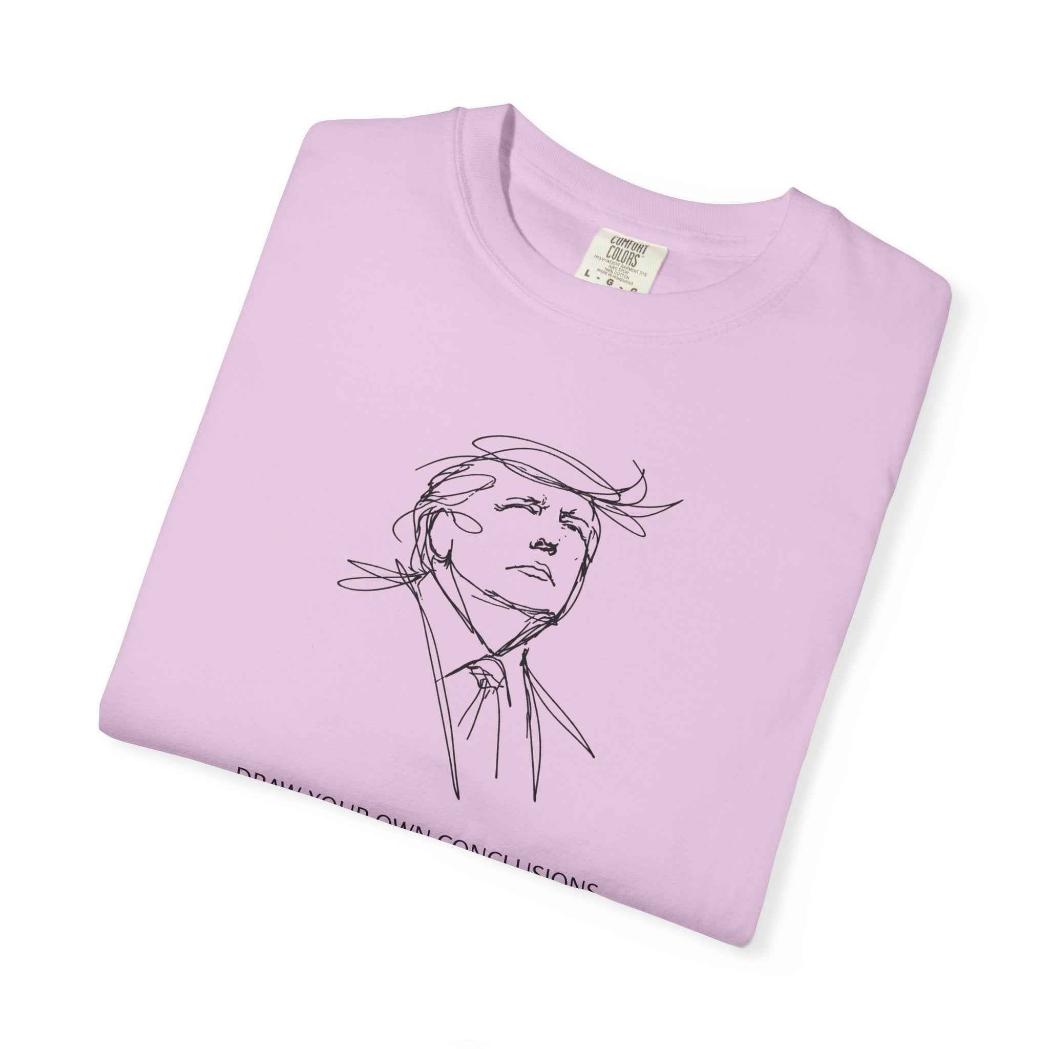 Draw Your Own Conclusions Unisex Graphic Tee – Minimal Line Art Statement Shirt