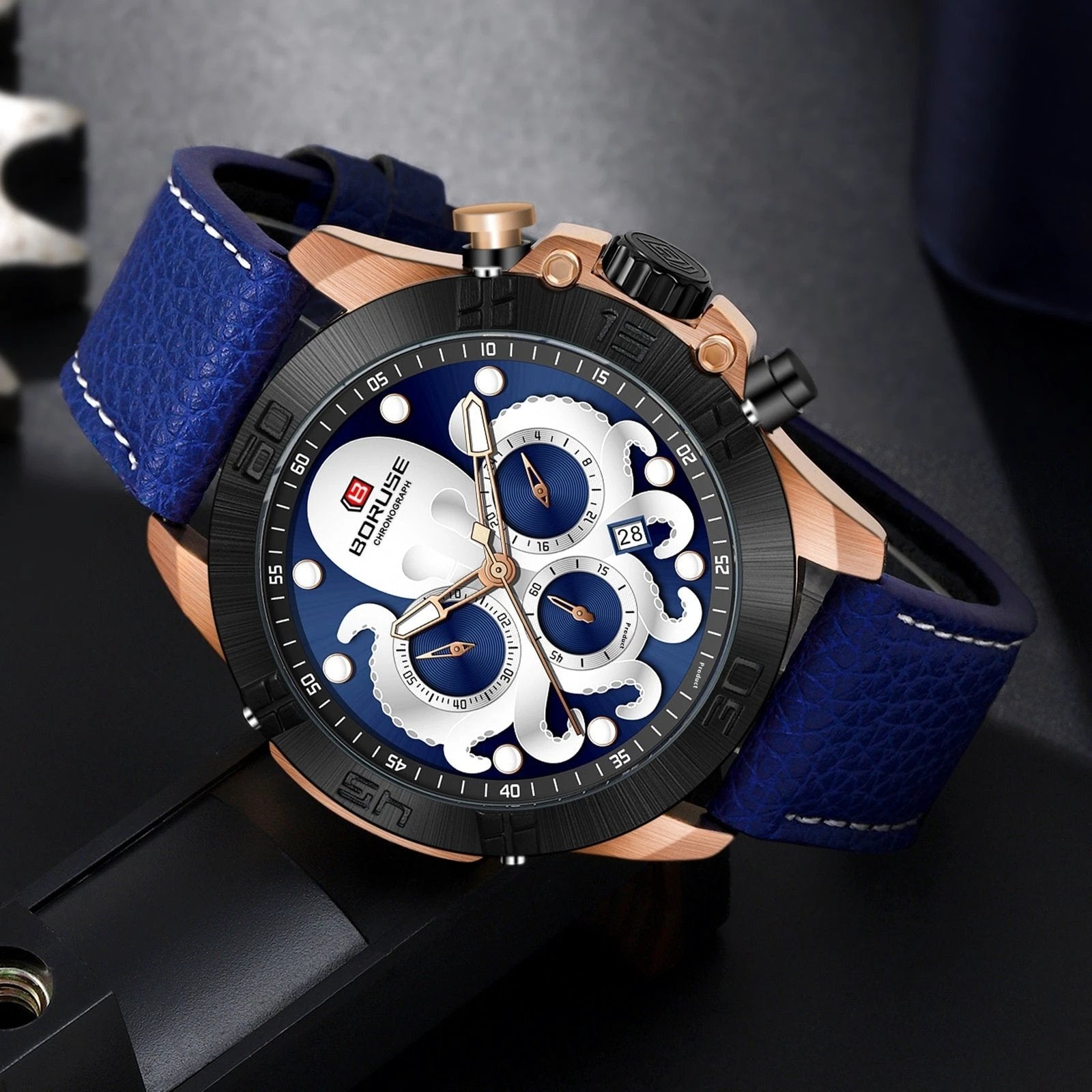 Men's Octopus Waterproof Luminous Quartz Watch