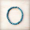 Natural American Turquoise Stretch Beaded Bracelet 811c
