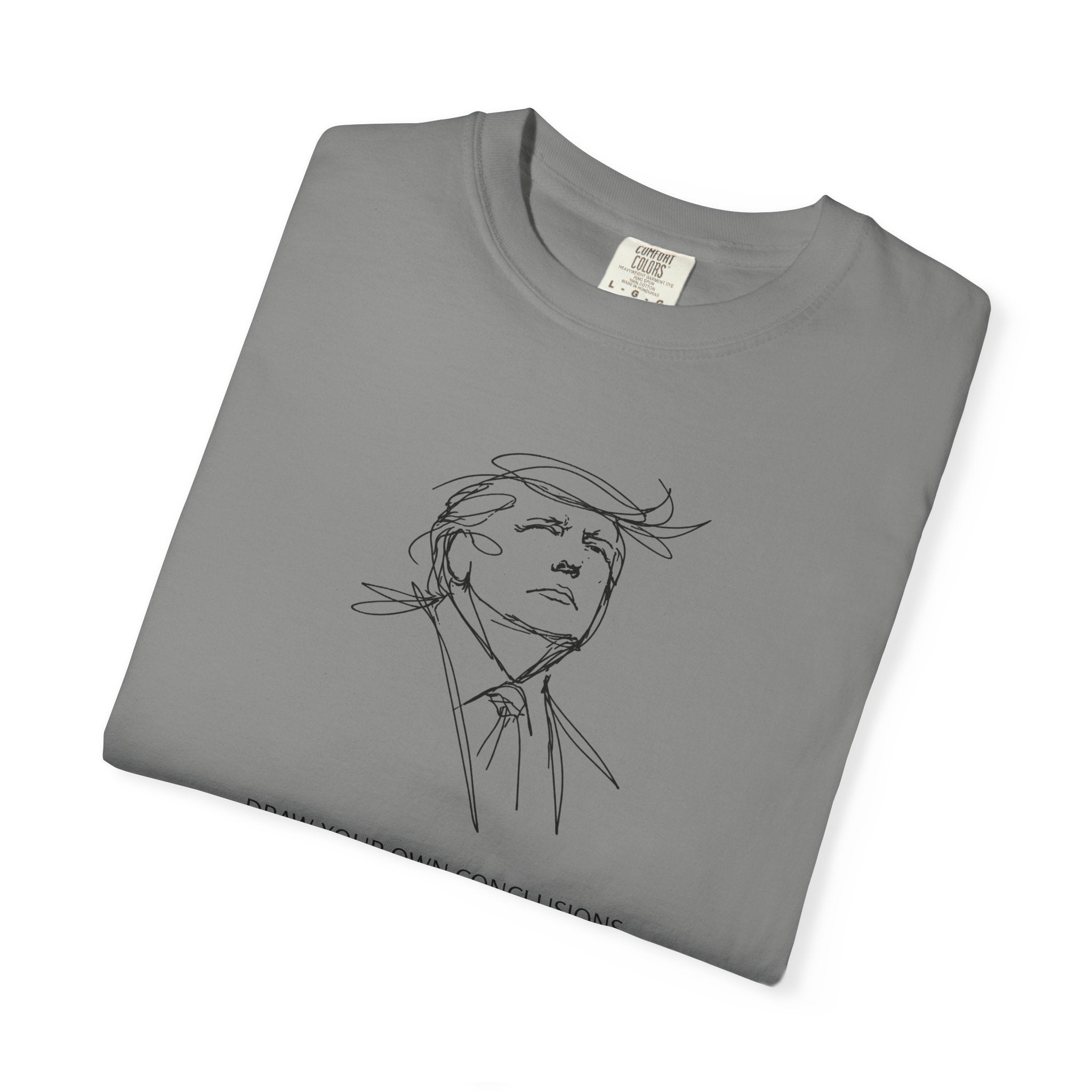 Draw Your Own Conclusions Unisex Graphic Tee – Minimal Line Art Statement Shirt