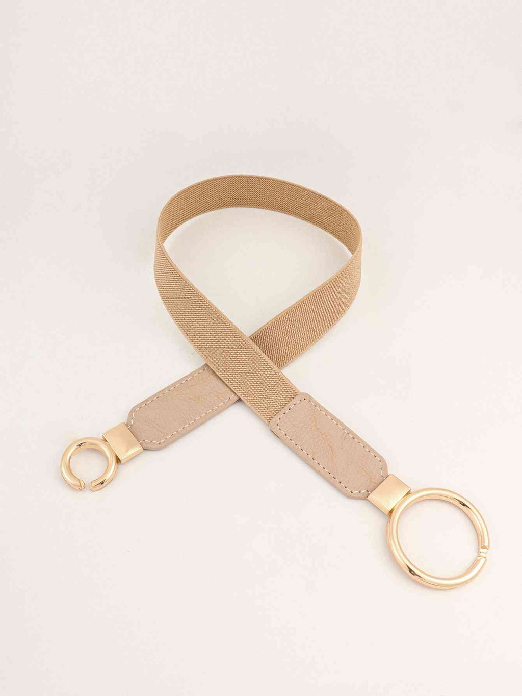 ElegantStyle Double Ring Buckle Elastic PU Belt – Adjustable Comfort Fit See size chart under “more details”