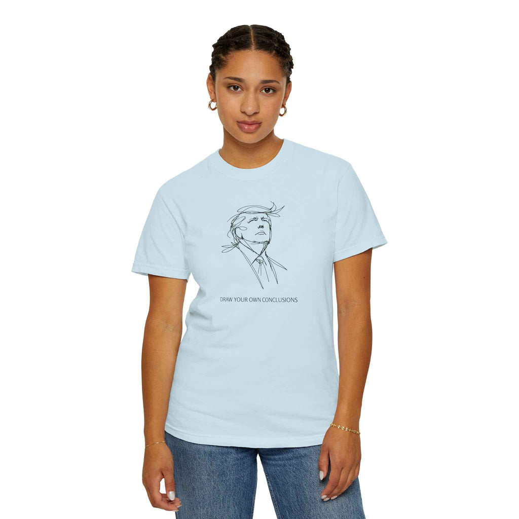 Draw Your Own Conclusions Unisex Graphic Tee – Minimal Line Art Statement Shirt