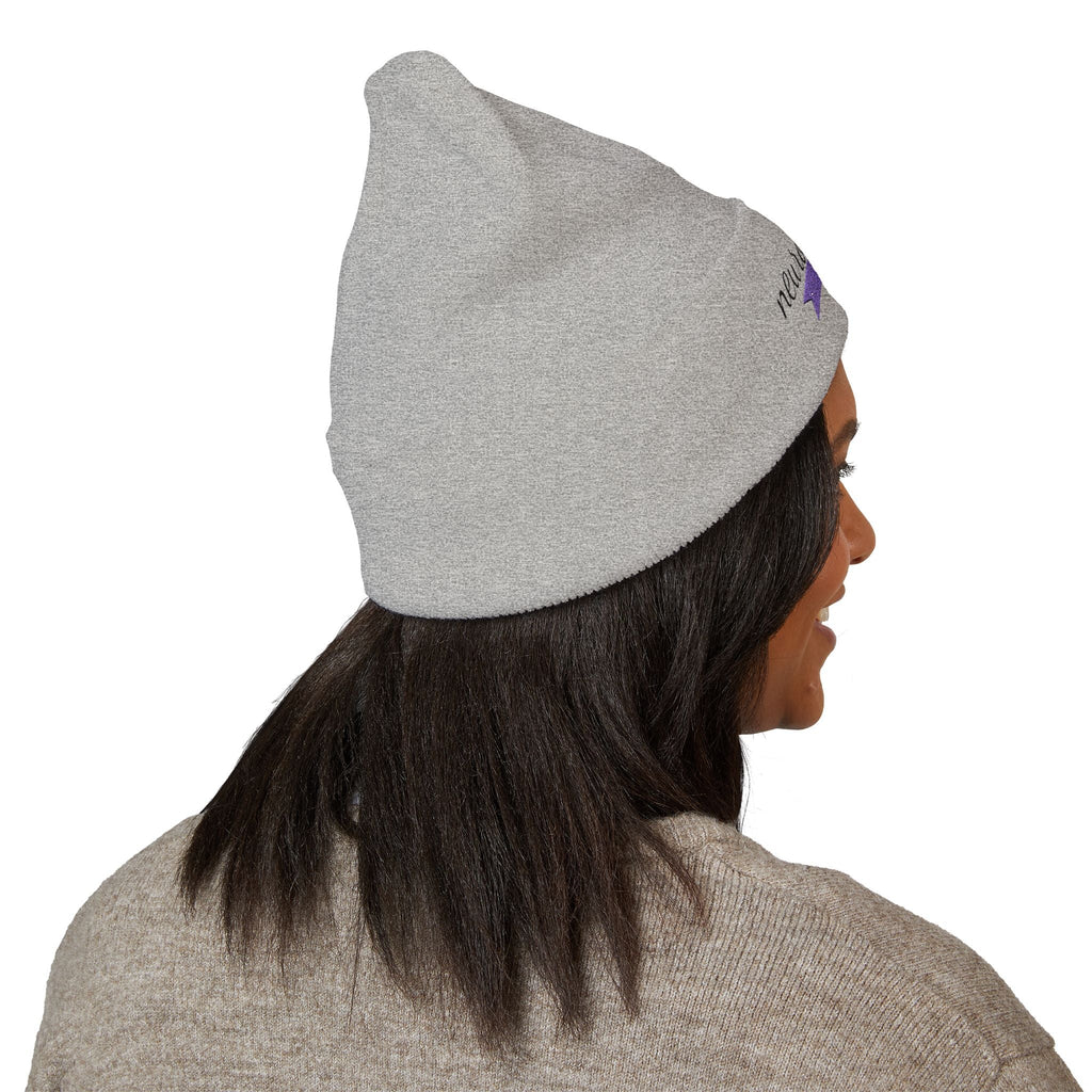 Neurograceful Embroidered Beanie – Epilepsy Awareness Knit Hat
