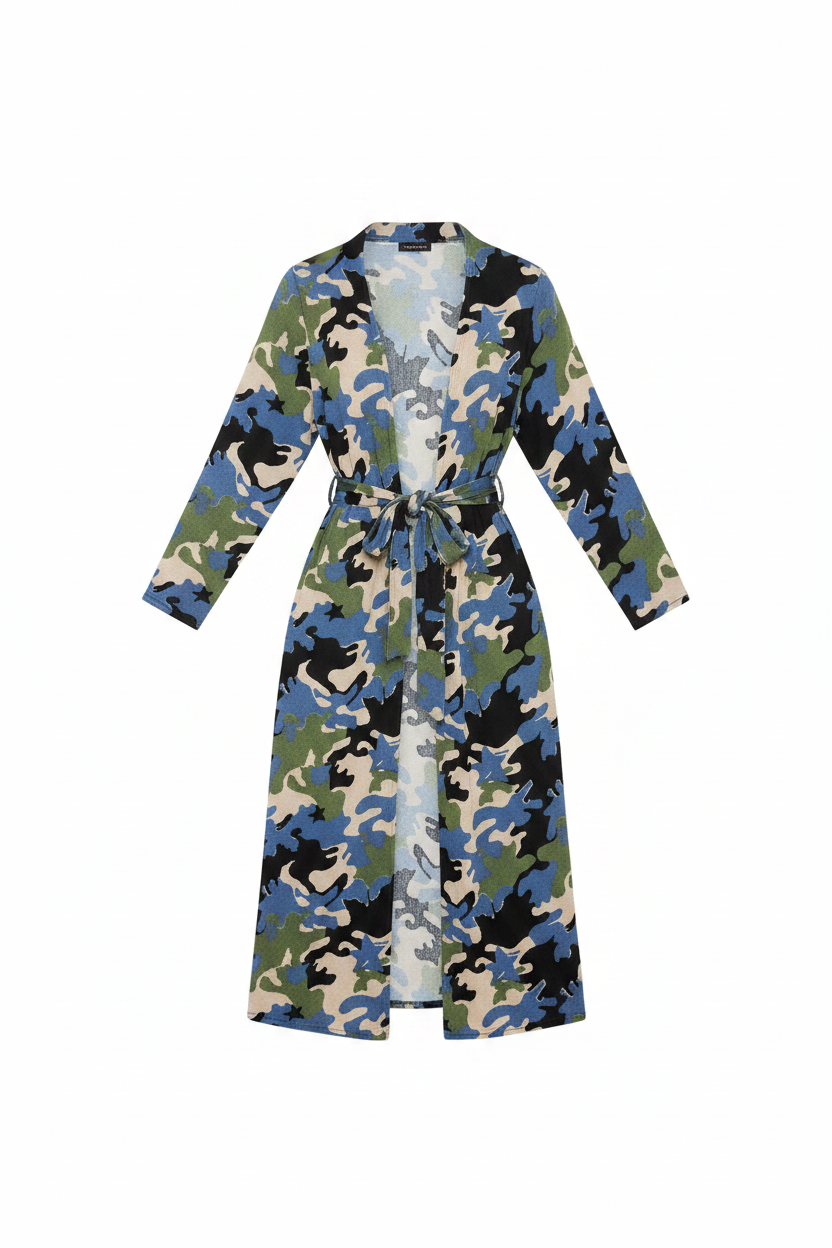 Blue Camo Kimono