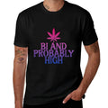 Bi And Probably High Bisexual Pride LGBT Weed Men Women  Lightweight T-Shirt