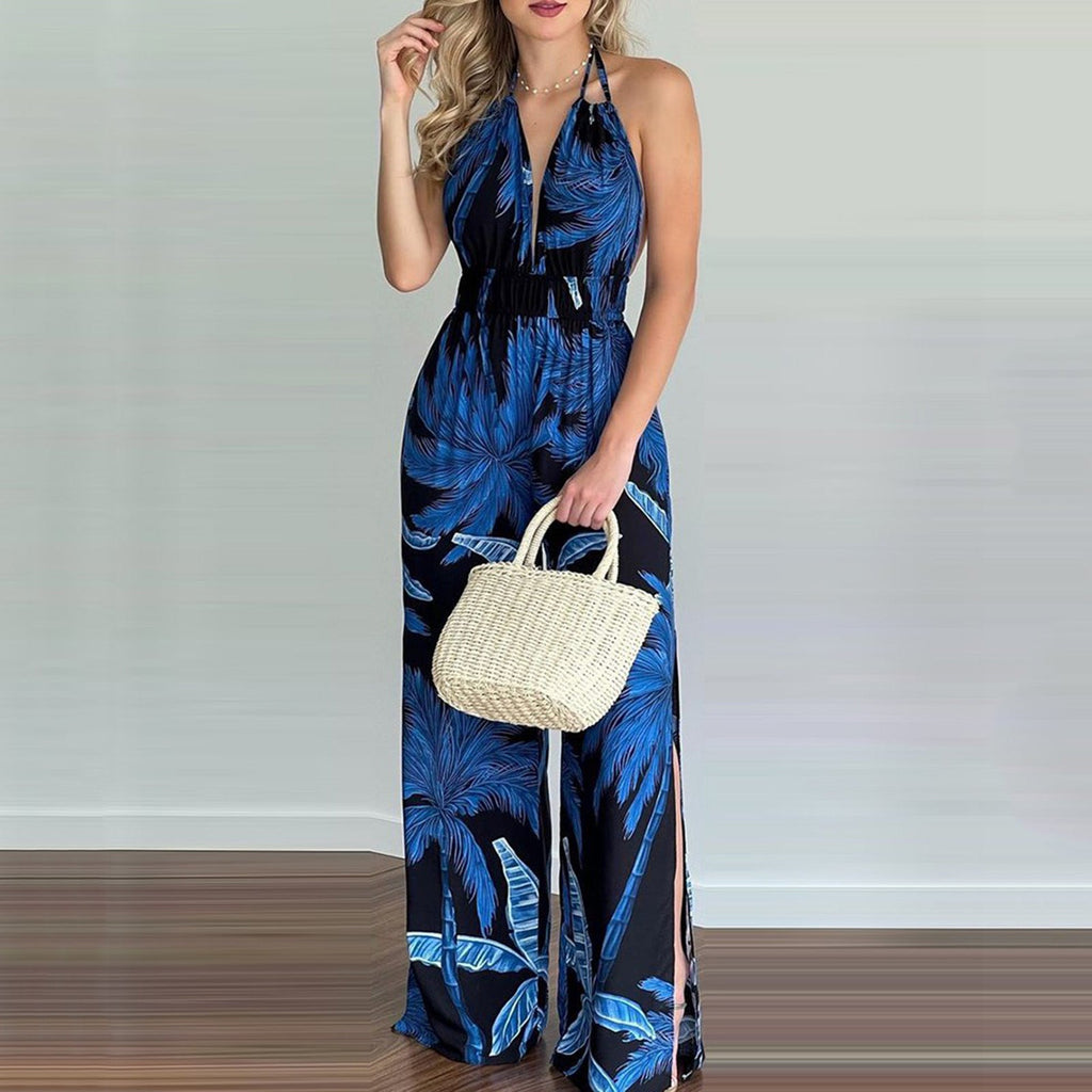 Women Clothing Digital Printing Colorful Jumpsuit Women