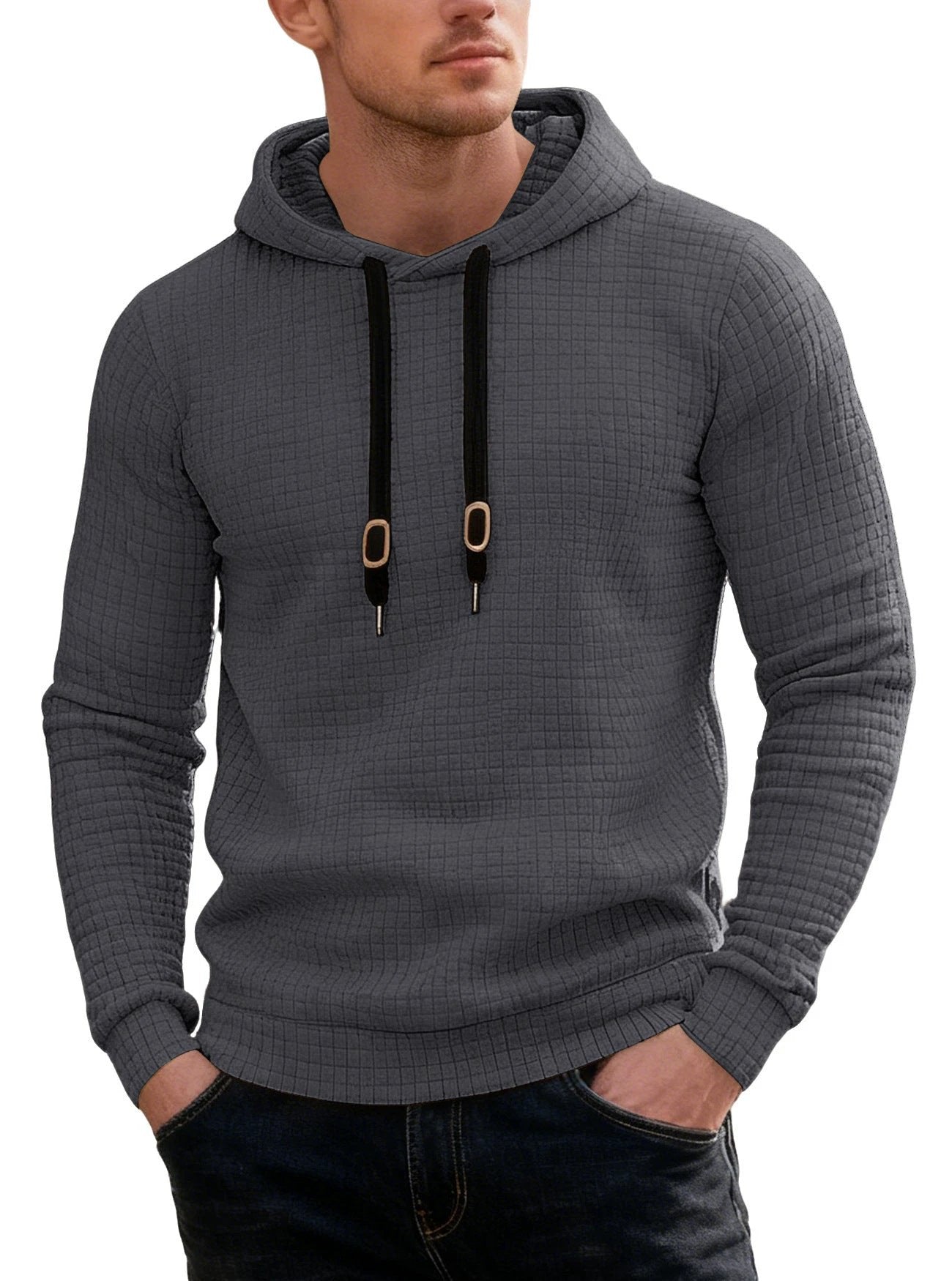 Men's Casual Long-sleeved Hooded Sweatshirt
