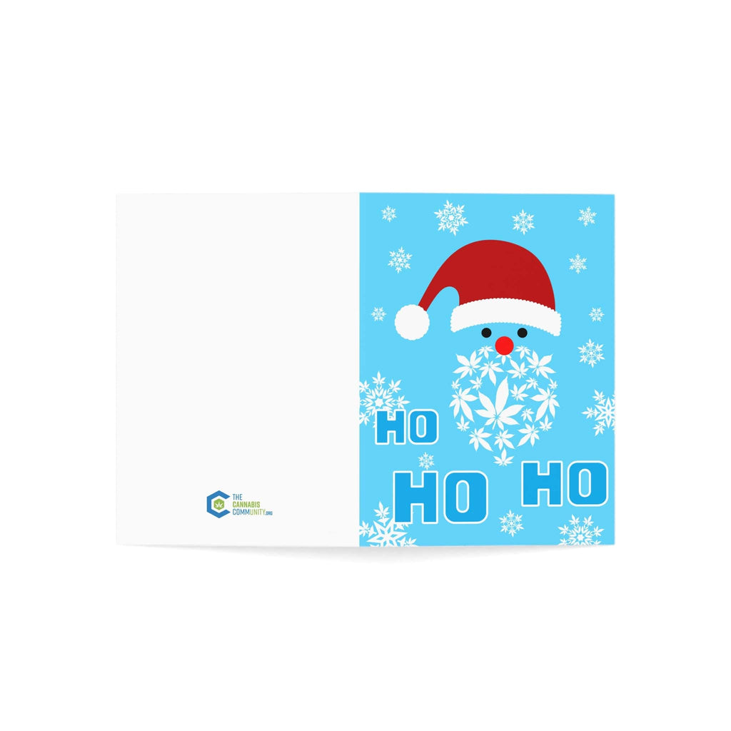 Ho Ho Ho Merry Juana Pot Smoking Penguins Merry Christmas Greeting Cards (1, 10, 30, and 50pcs)