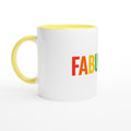 FABULOUS White 11oz Ceramic Mug with Color Inside