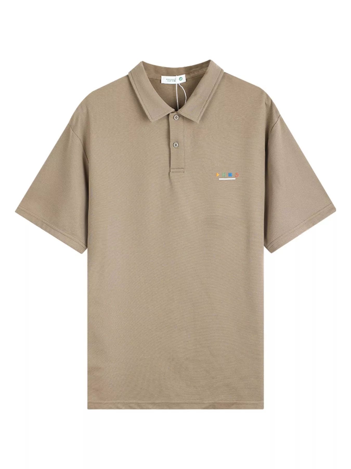Men's Plus Size Button Detail Short Sleeve Polo