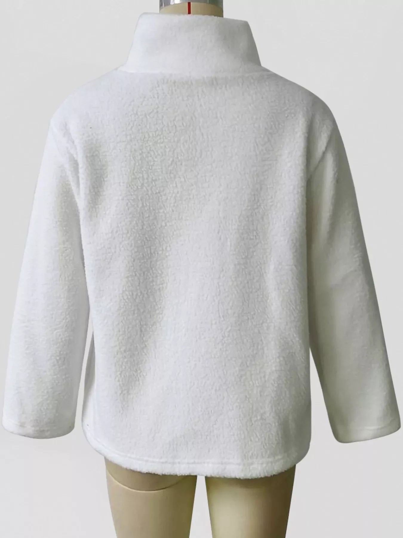 Women's Sherpa Fleece Zip Up Jacket Oversized Winter Outerwear