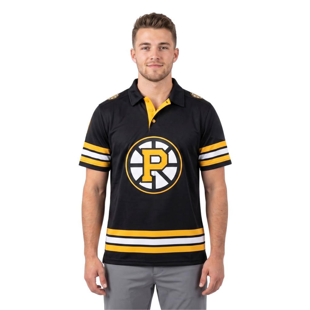 Providence Bruins AHL Licensed Replica Jersey Performance Polo Shirt