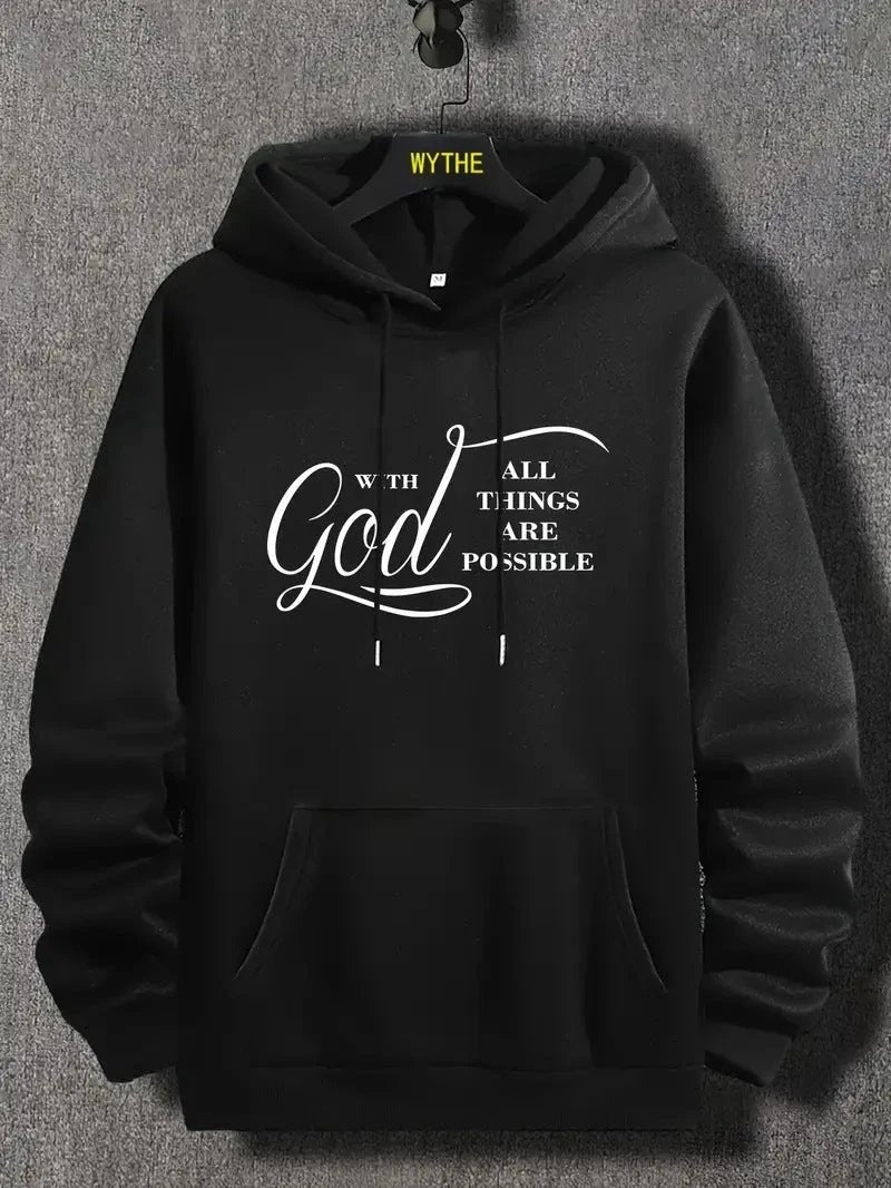 Men's "With God All Things Are Possible" Hoodies