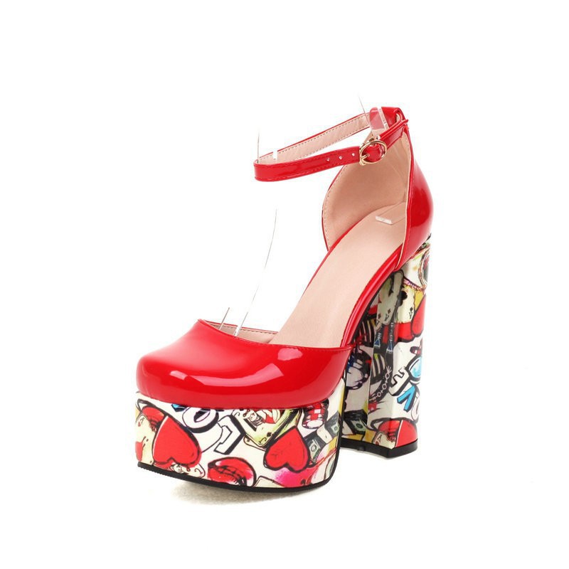 Waterproof Platform Sandals with Chunky Heels
