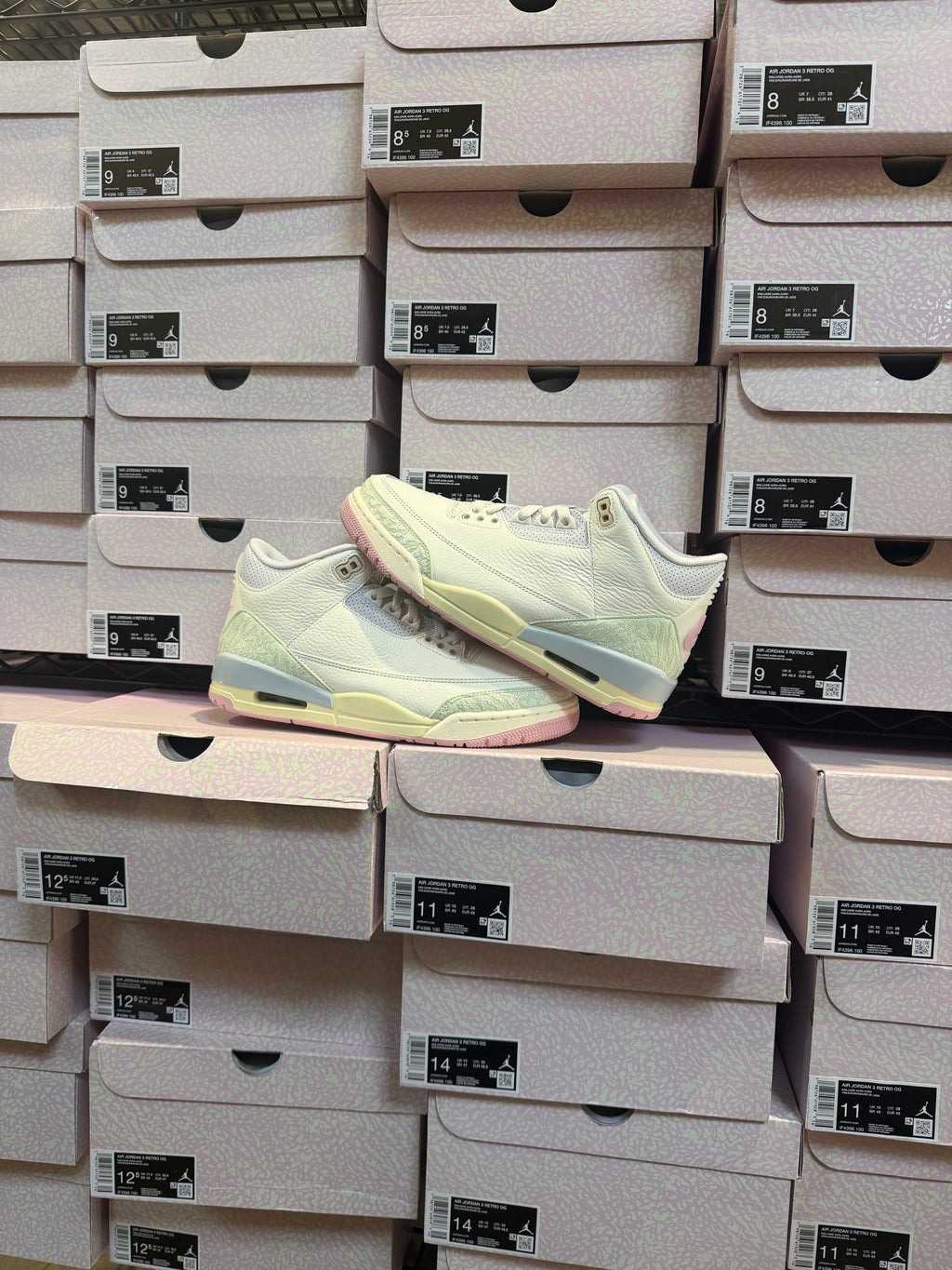 NEW Jordan 3 Retro Spring Is In The Air IF4396-100 Ready To Ship!