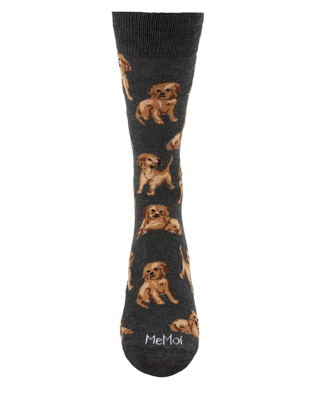 Mens - Happy Puppies Bamboo Crew Socks