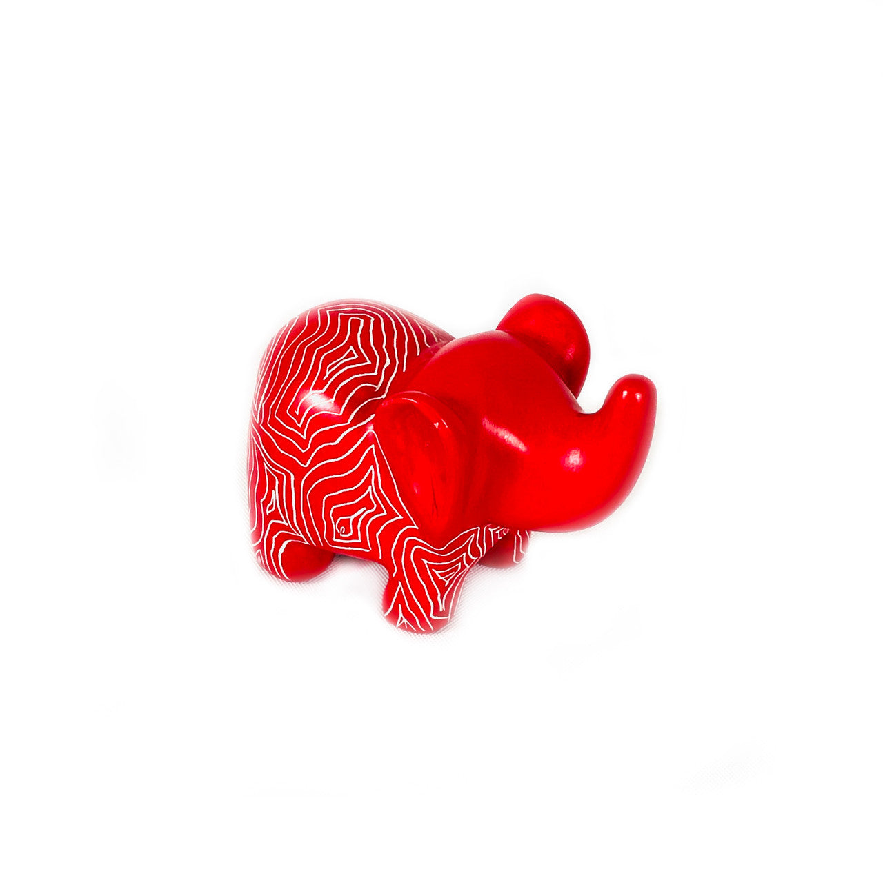 Maasai Red Elephant - Soapstone