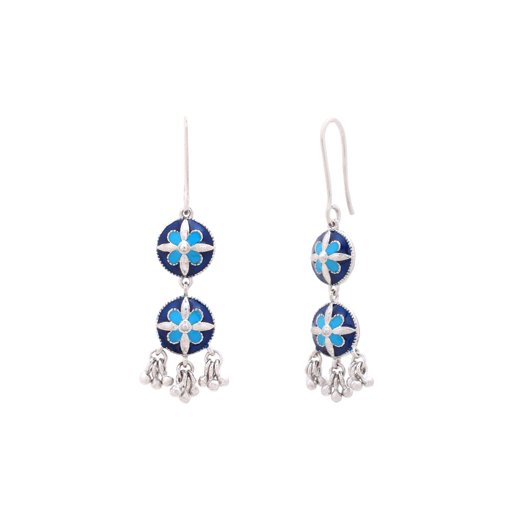Floral Circlet Drops Earrings