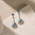 Mosaic Rose Garden Chandelier Earrings
