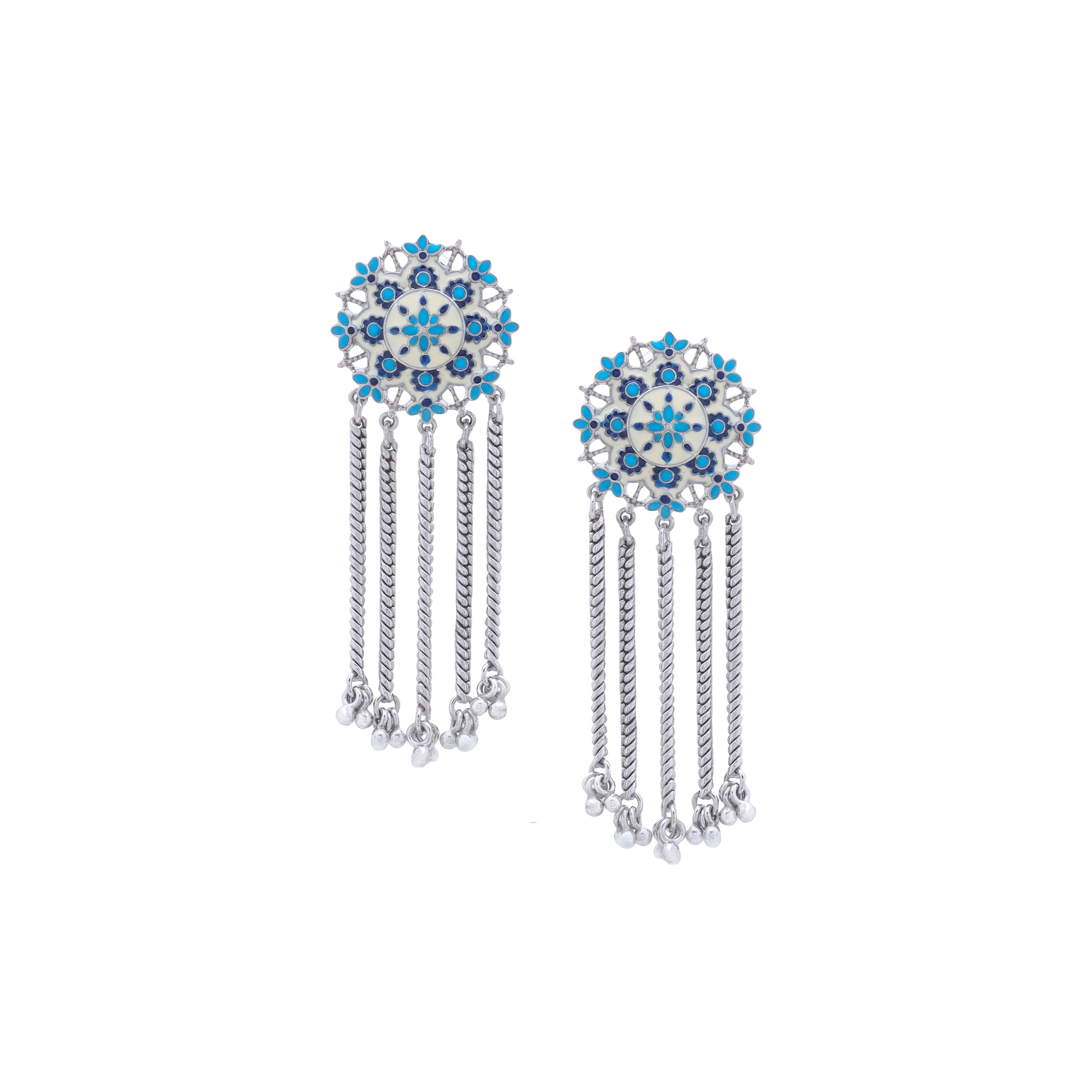 Mehrangarh Gardenia Chandelier Earrings