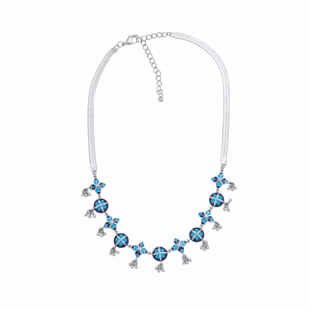 Floral Radiance Necklace and Earrings Set