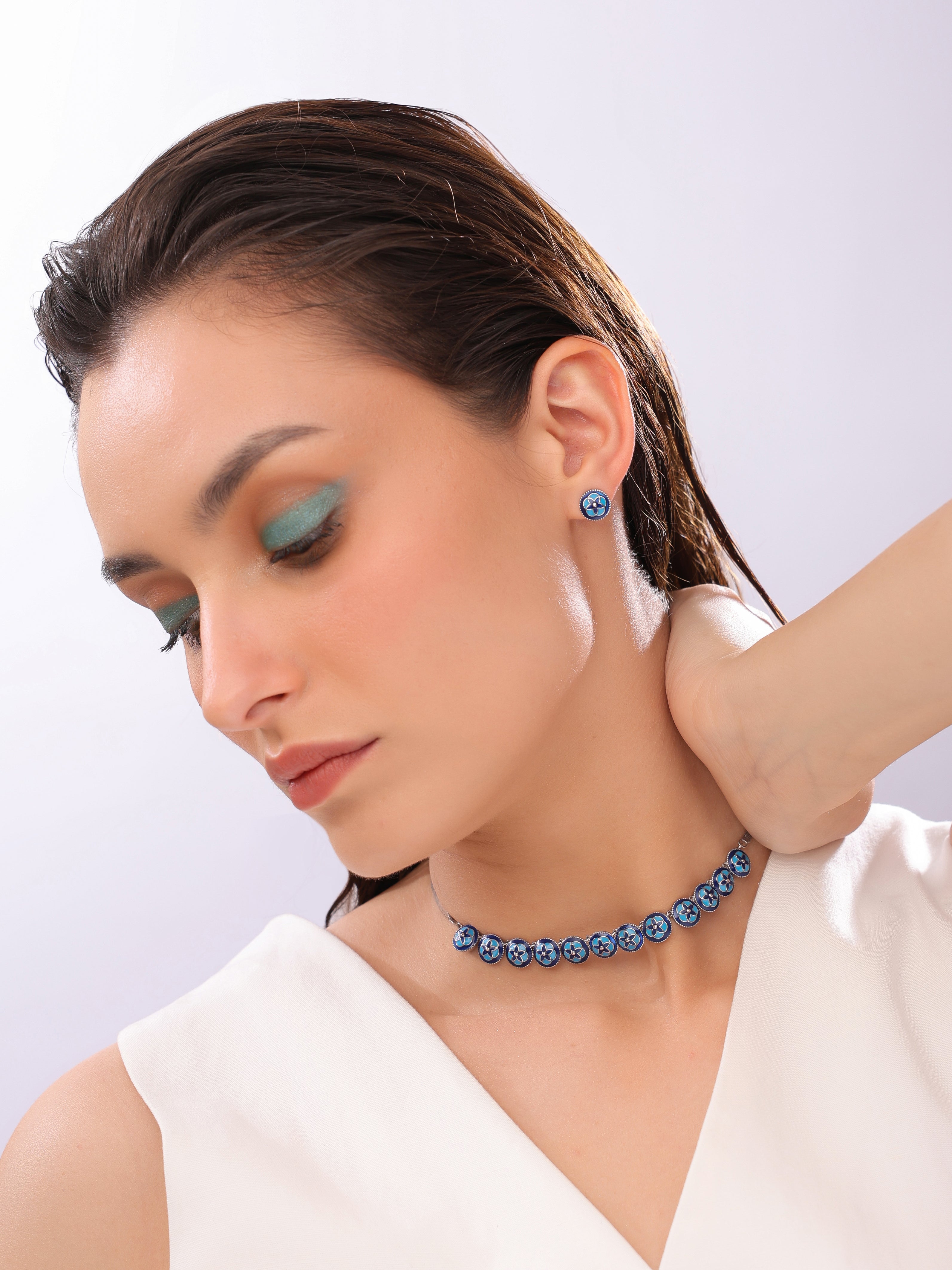 Royal Garden Necklace and Earrings Set