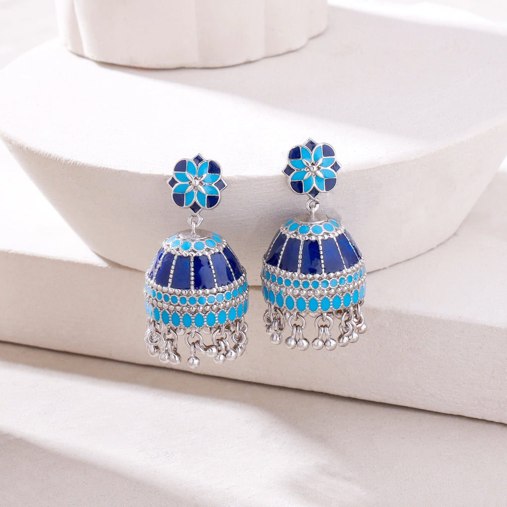 Fortress Filigree Jhumka Earrings