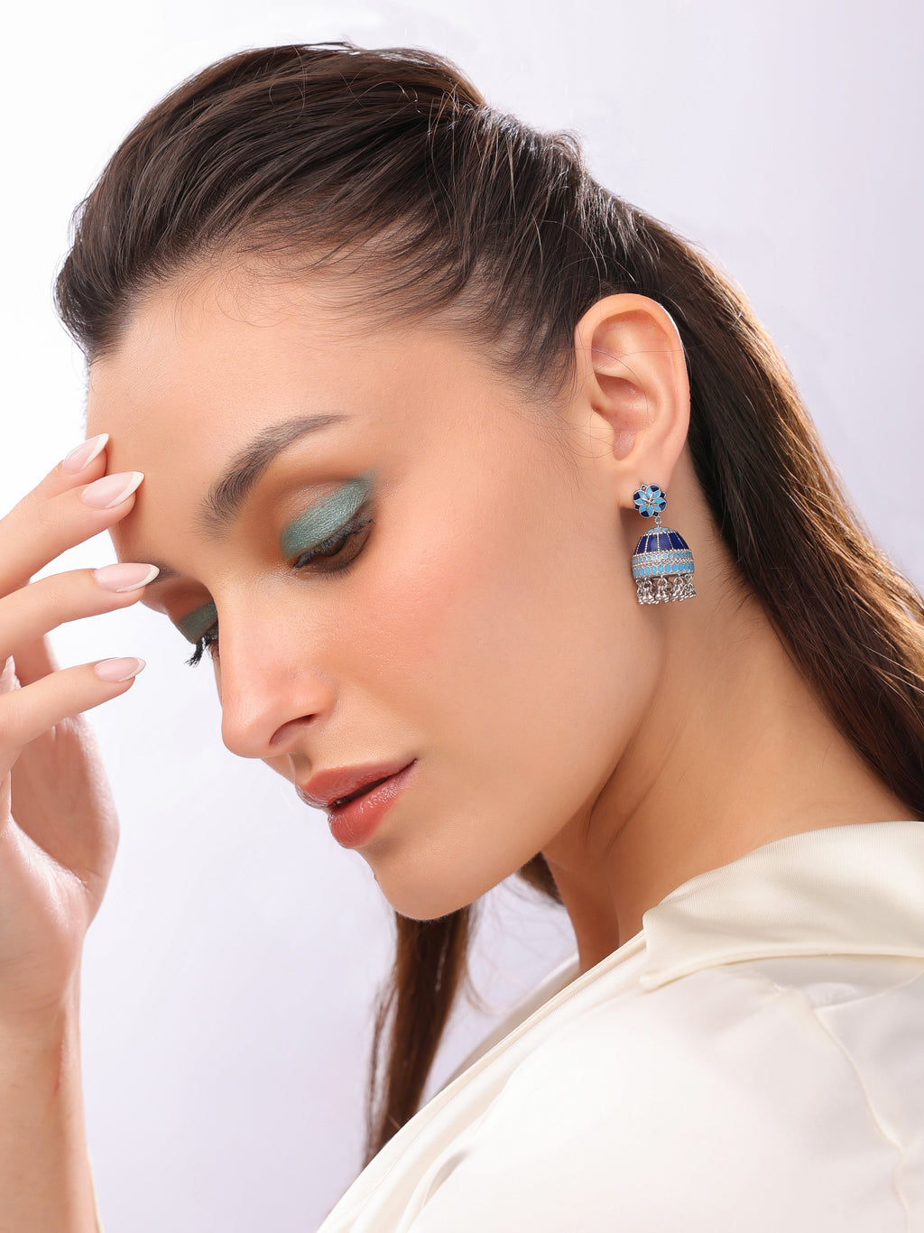 Fortress Filigree Jhumka Earrings