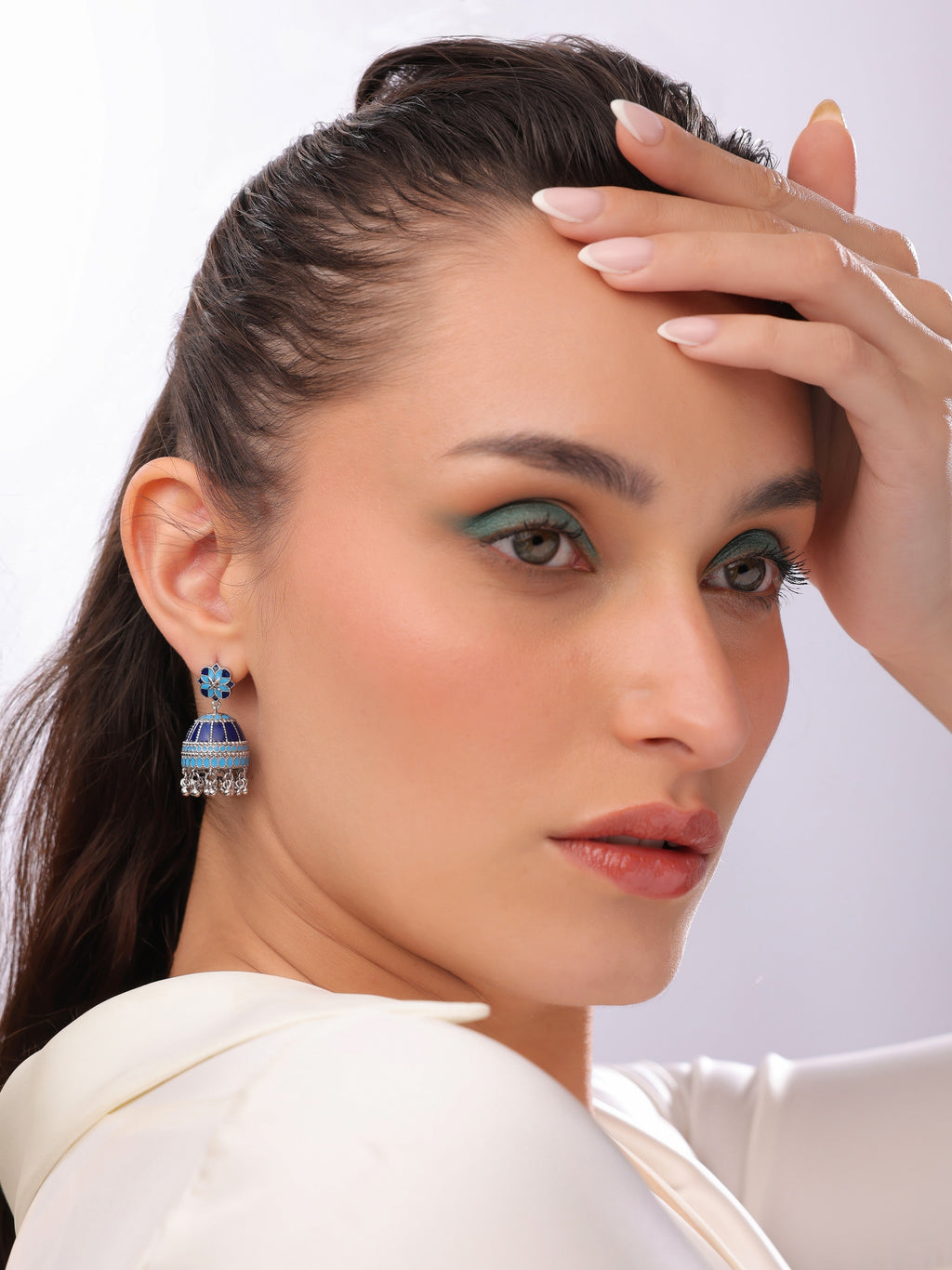 Fortress Filigree Jhumka Earrings