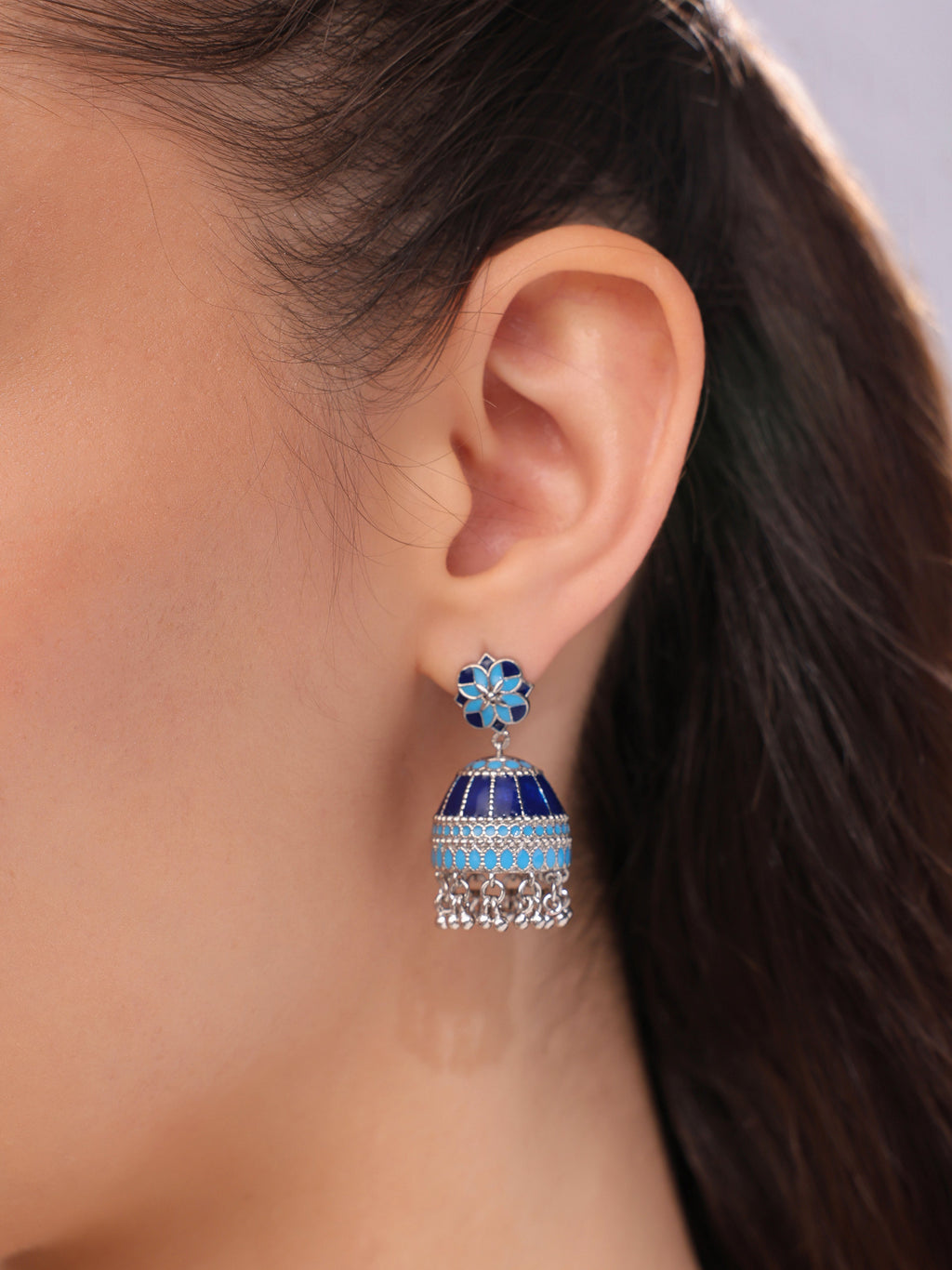 Fortress Filigree Jhumka Earrings
