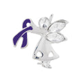 Angel By My Side Domestic Violence Pins