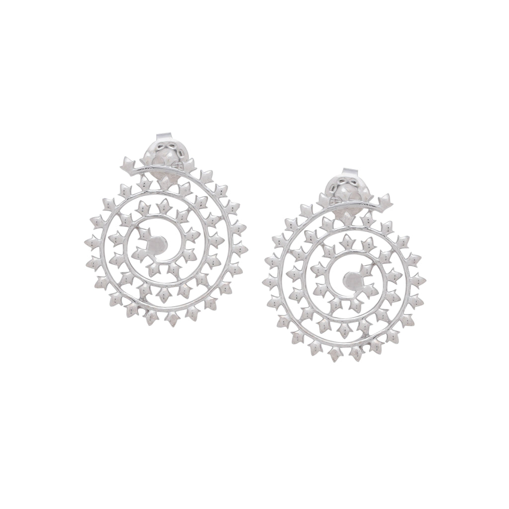 Spiral Serenity Stud Earrings