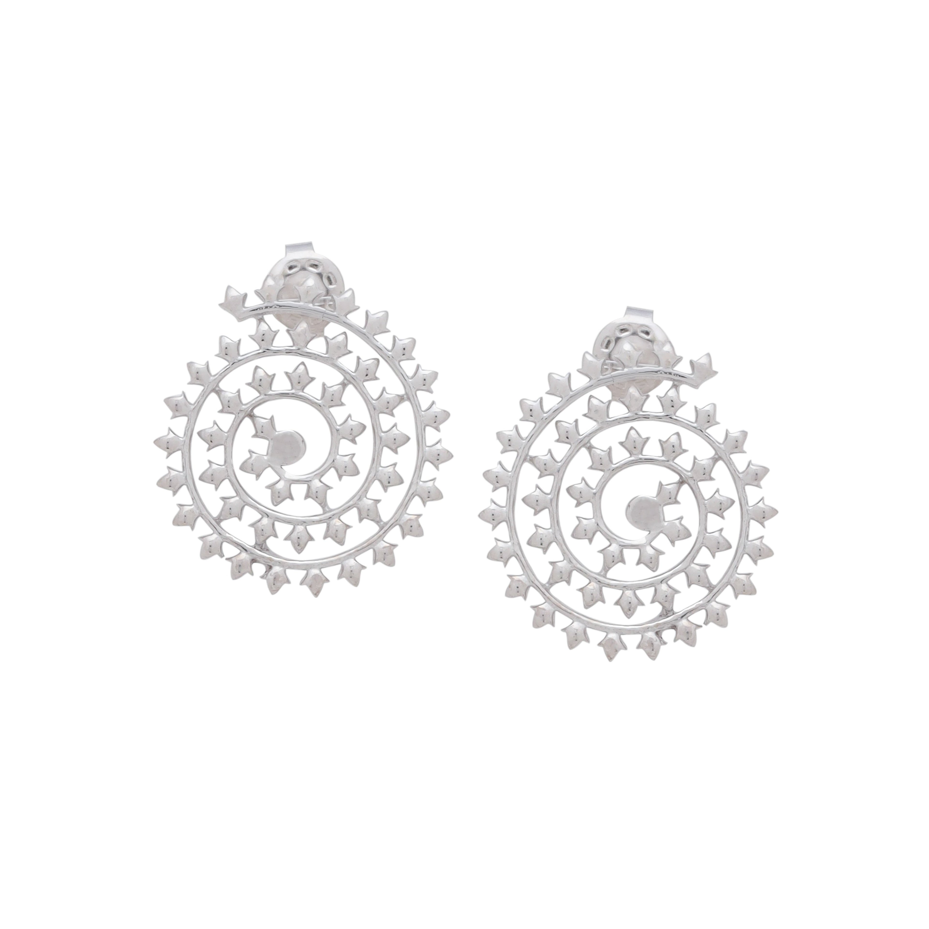 Spiral Serenity Stud Earrings
