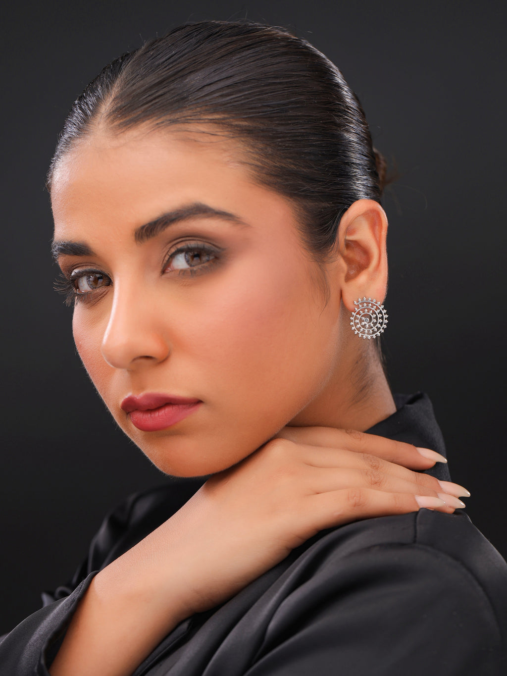 Spiral Serenity Stud Earrings