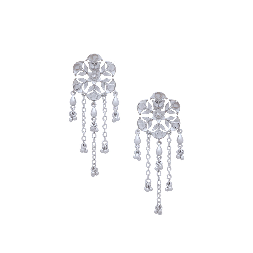 Divine Diya Chandelier Earrings