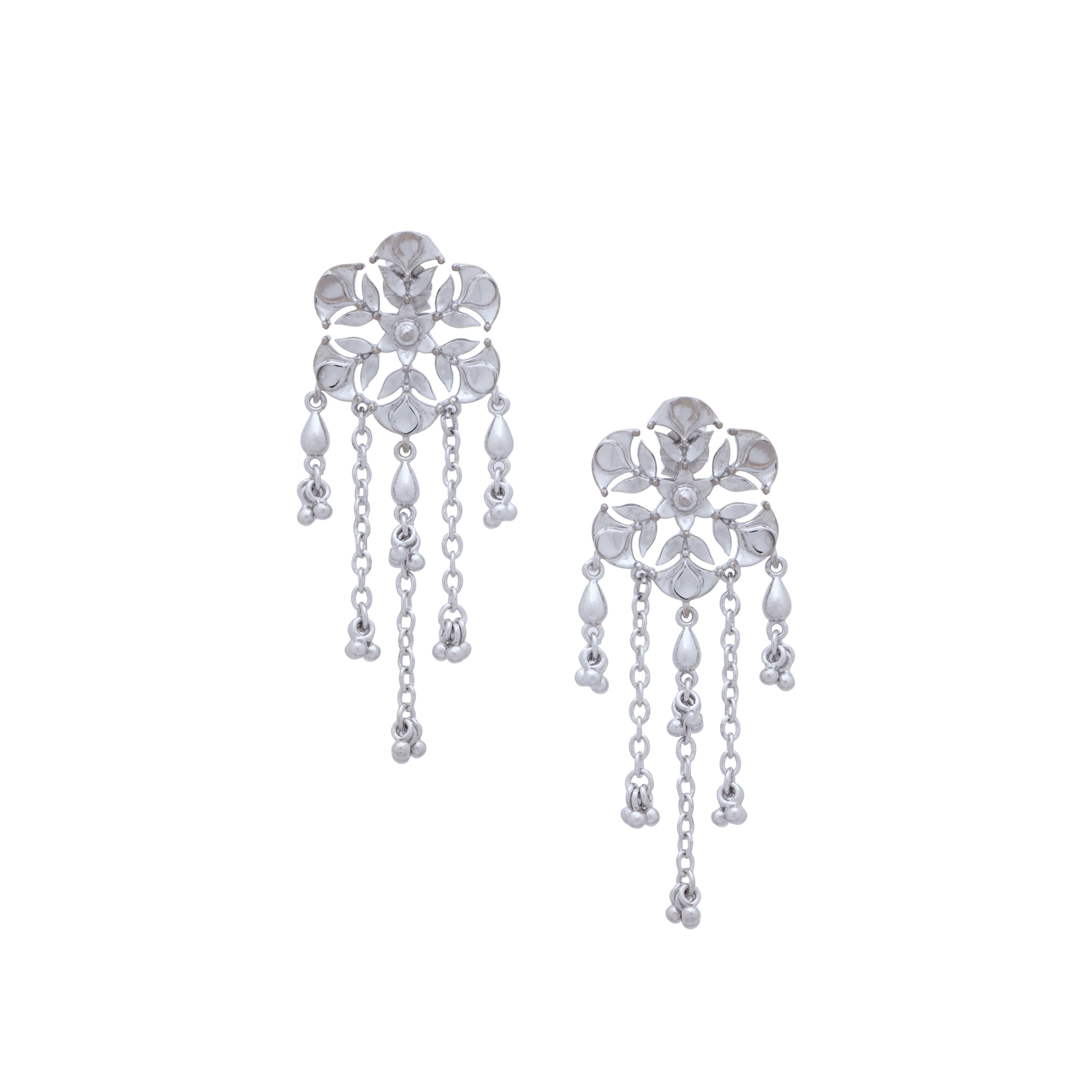 Divine Diya Chandelier Earrings